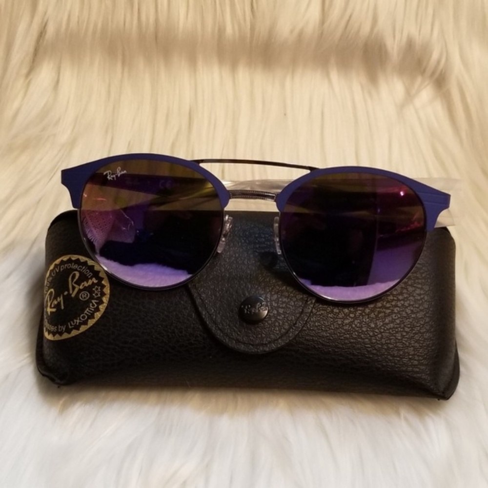 Ray Ban sunglasses Mirrored Violet Blue Gradient - Picture 4 of 8